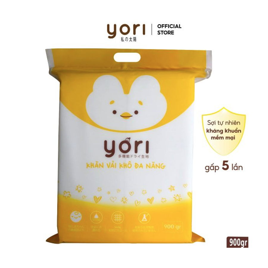 Khăn vải khô Yori vàng 900gr